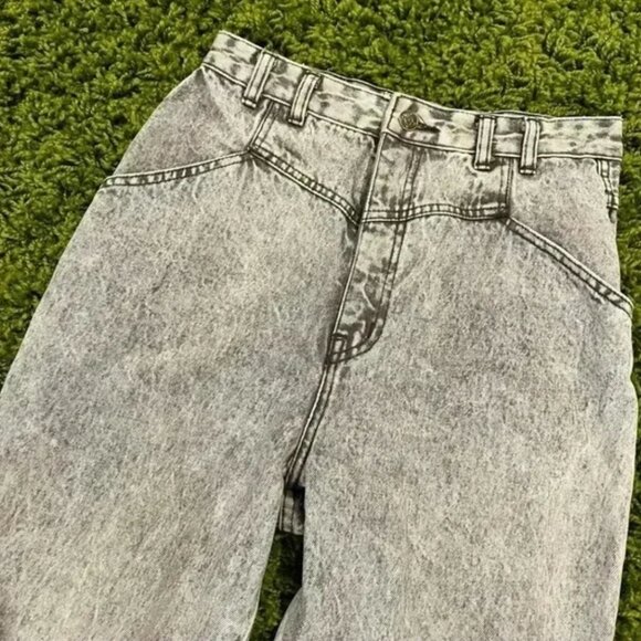 Vintage 80's High Waisted Acid Washed Jeans - Picture 2 of 5